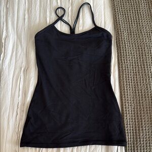 Lululemon Athletica Black Fitted Camisole Top
